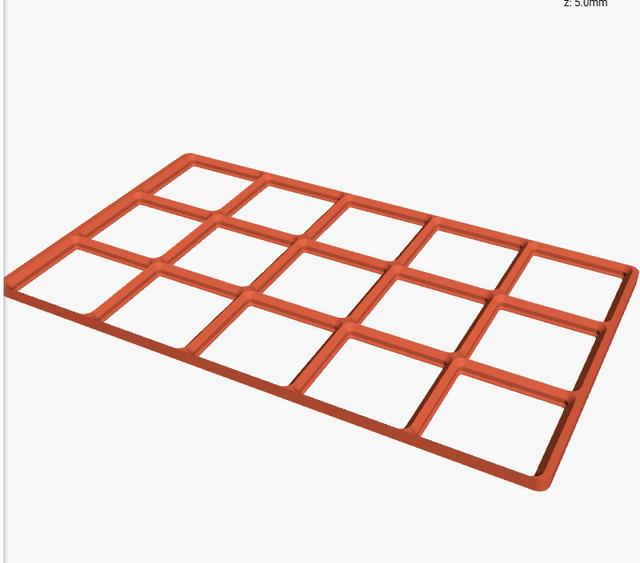 Narrower Gridfinity Top Drawer for Harbor Freight US General Mini Toolbox 3D model thumbnail