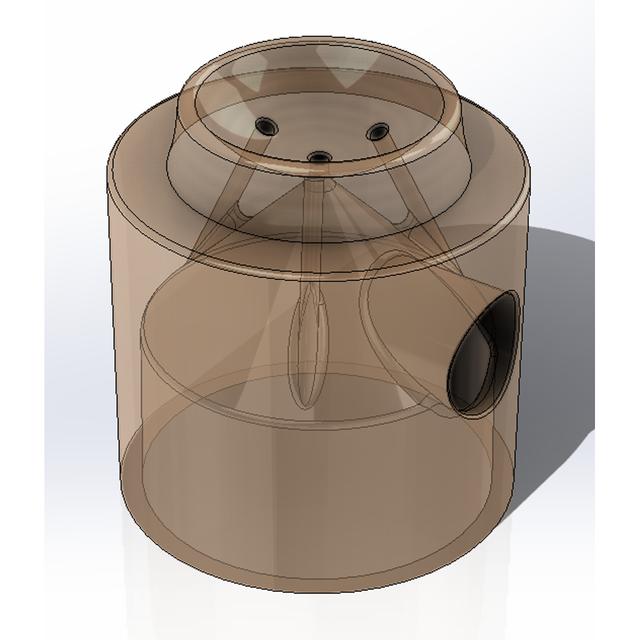 Speaker Dome Repair  (1" tweeter) Vacuum Adapter 3D model thumbnail