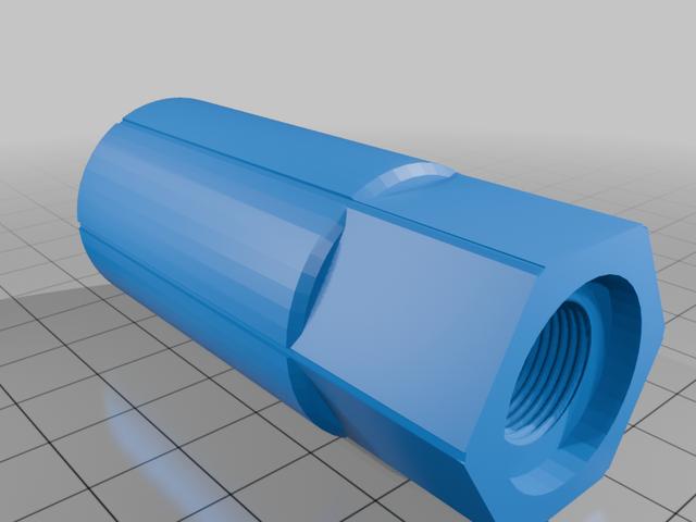Airsoft afterburner/sound amplifier 3D model thumbnail