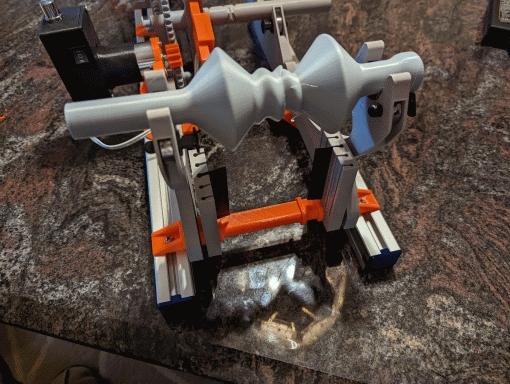 3030 Crossbar Remix for Pastamatic Filament Spool Winder 3D model thumbnail