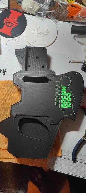 Prusacaster Rockin'1000 pickguard 3D model thumbnail