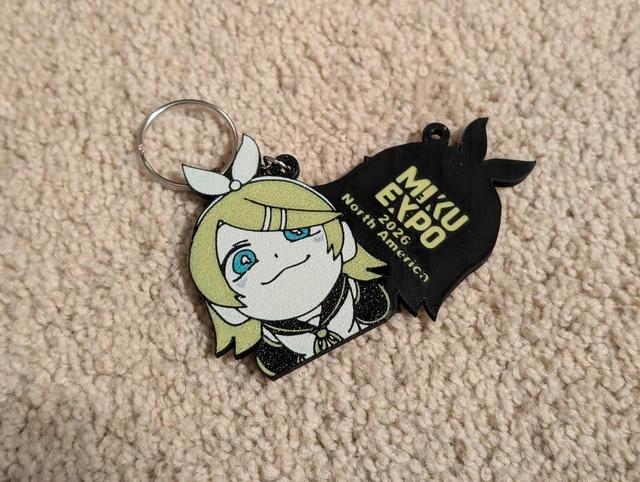 Staring Rin Keychain 3D model thumbnail