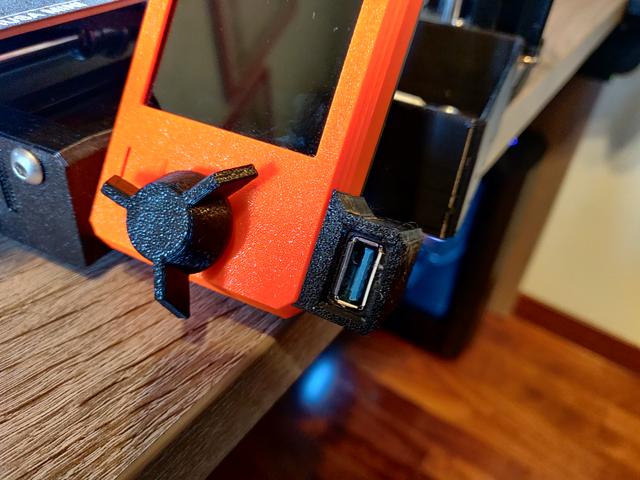 Prusa Mini - Back cover with USB 3D model thumbnail