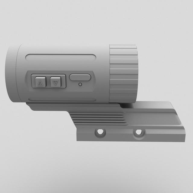 OWLSHINE OWS 300 Thermal Sight Holder + PowerBank 3D model thumbnail