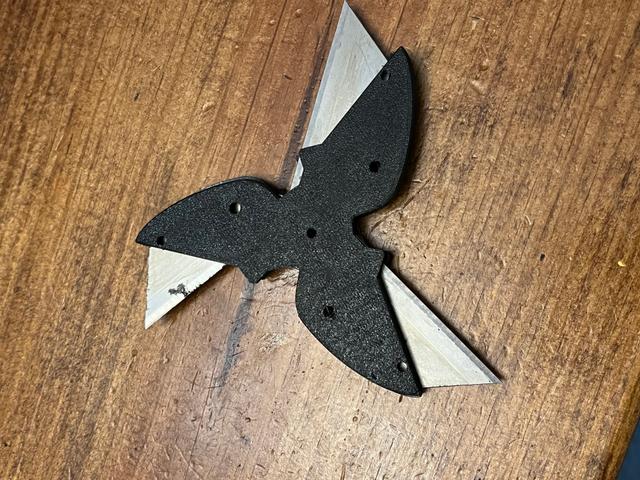 Three point throwing star 3D model thumbnail