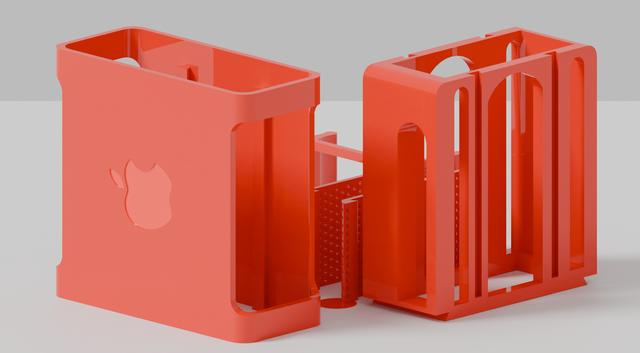 Raspberry Pi 4B Mac Case (Large) 3D model thumbnail