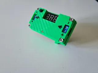 Case DC-DC LM2596s DIN Rail 3D model thumbnail
