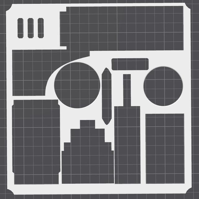 1mm insert for case 3D model thumbnail