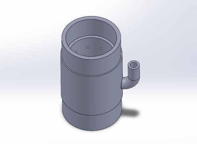 DIY Aquarium Airlift Filter for 21mm PVC Pipe 3D model thumbnail