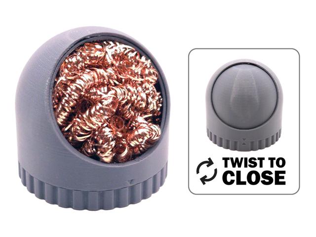 Case for Brass Wool / Soldering Tip Cleaner 3D model thumbnail