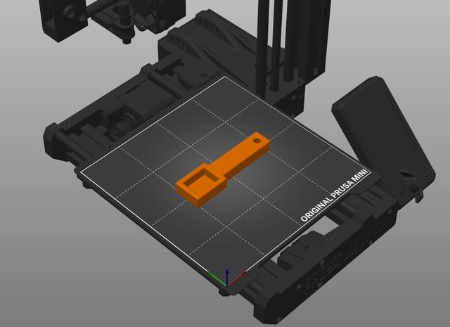Nozzle Brush Remix - no supports and shorter handle 3D model thumbnail