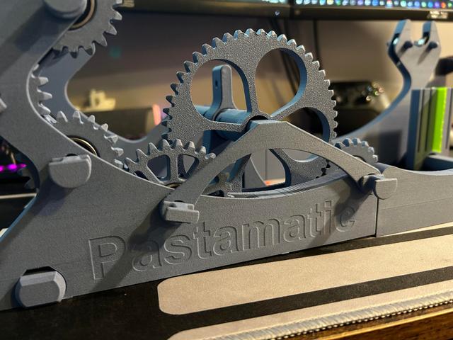 Pastamatic - Filament Spool Winder for Bambu Lab X1C/P1P AMS (level winder with self reversing leadscrew) 3D model thumbnail
