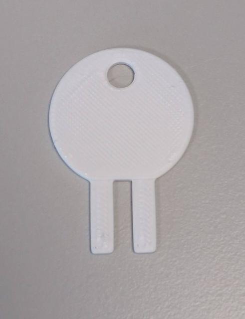 derks DE System Papierhandtuchspender Ersatzschlüssel / towel dispenser key 3D model thumbnail