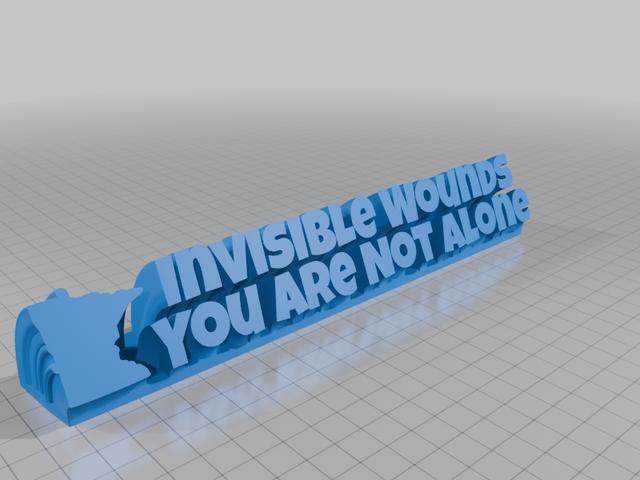 Invisible Wounds You Are Not Alone 3D model thumbnail