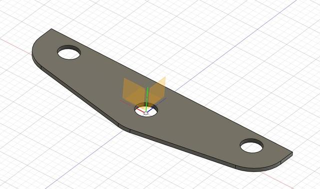 XRAY 1.5 chassis bumper shim 3D model thumbnail