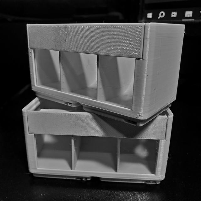 Gridfinity Window Bin Refined 3D model thumbnail