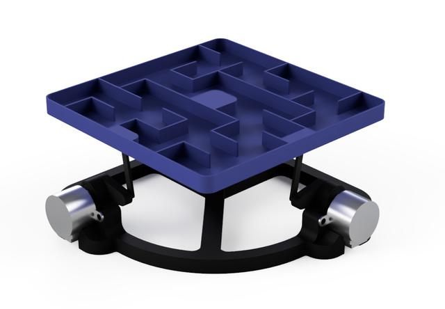 Snap-together Marble Maze with Step Motor 3D model thumbnail