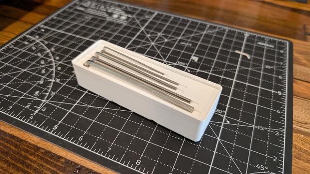 Gridfinity Allen Key Holder 3D model thumbnail