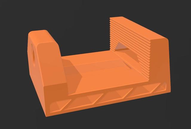 Table clamp without attachment 3D model thumbnail