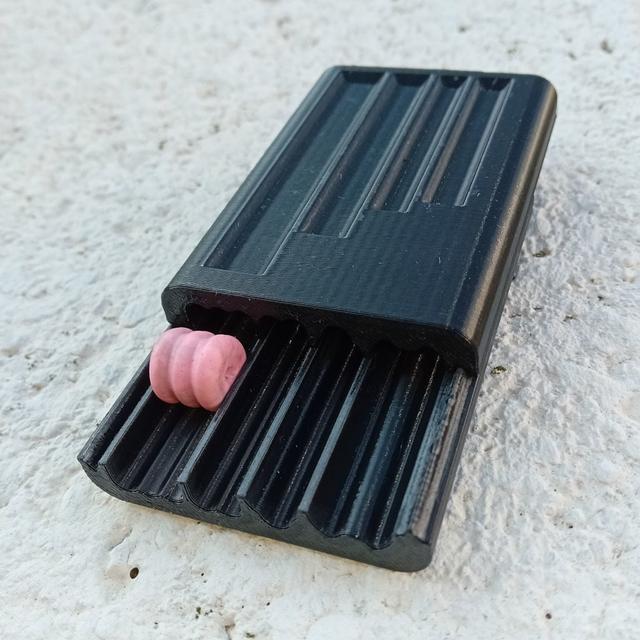 Striped beads roller 3D model thumbnail