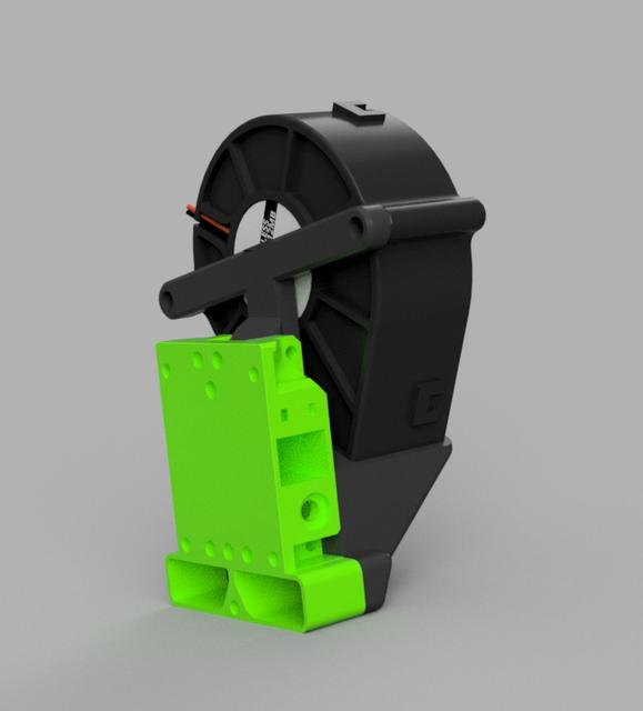 7530 fan mount for EVA 3 3D model thumbnail