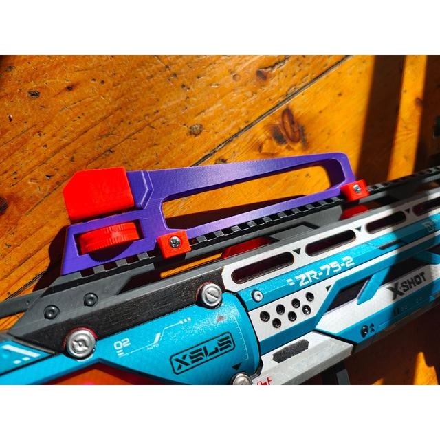 Nerf Blaster M16-Style Picatinny Carry Handle Sight 3D model thumbnail