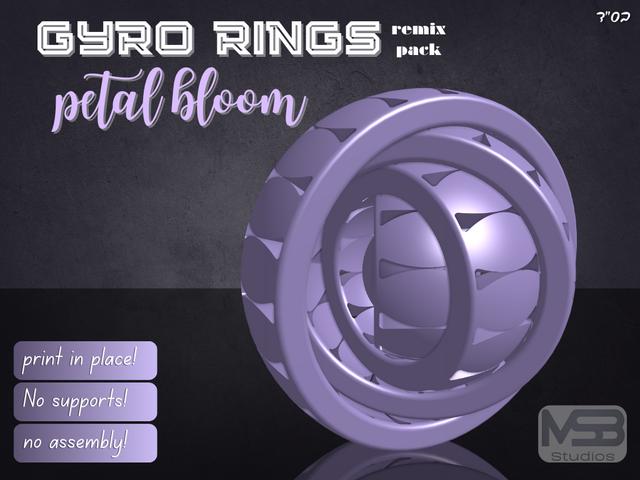 gyro ring-petal bloom edition 3D model thumbnail