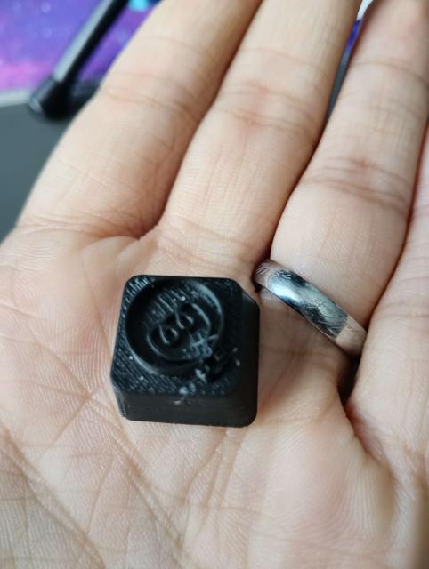 Oneshot Keycap 3D model thumbnail