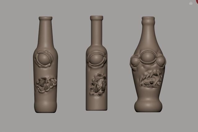 Bottle Mimics 3D model thumbnail