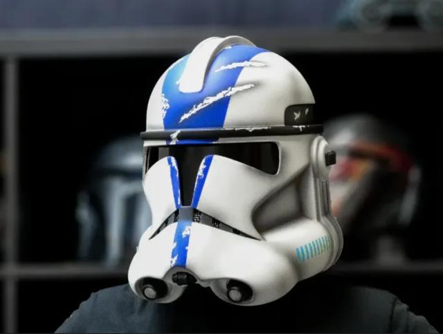 Clone Trooper Helmet 3D model thumbnail