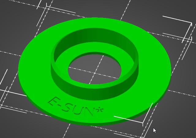 E-sun Spool disk remix 3D model thumbnail