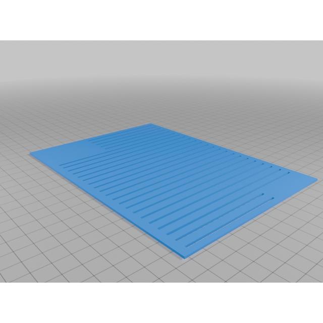5X7 greeting card line template 3D model thumbnail