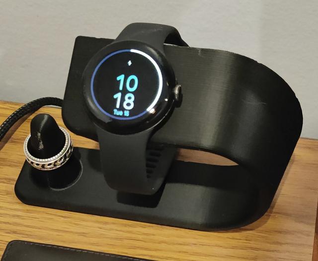 Google Pixel Wrist Mount + Ring holder 3D model thumbnail