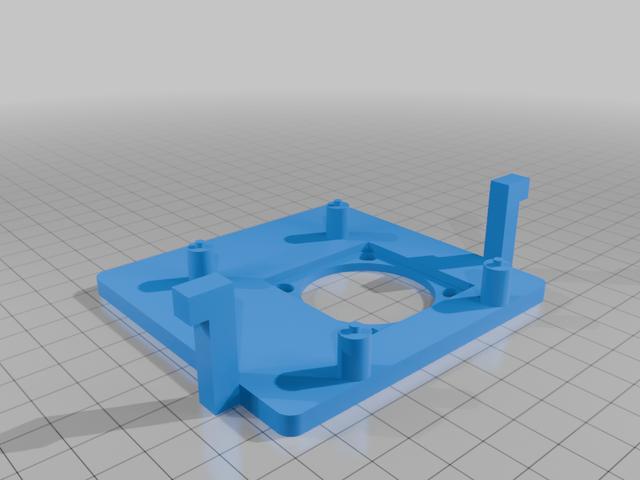 NMAxe Gamma 601 AM4 Cooler Adapter 3D model thumbnail