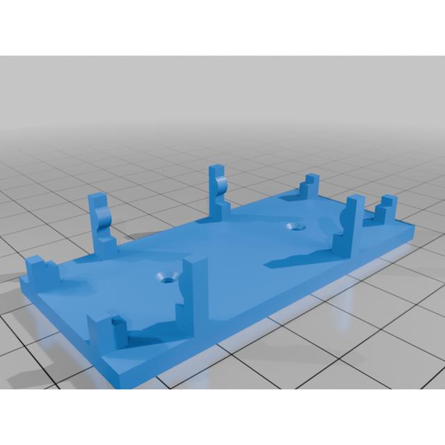 U6223 Buck Converter Mount w/ Din Mount Holes 3D model thumbnail