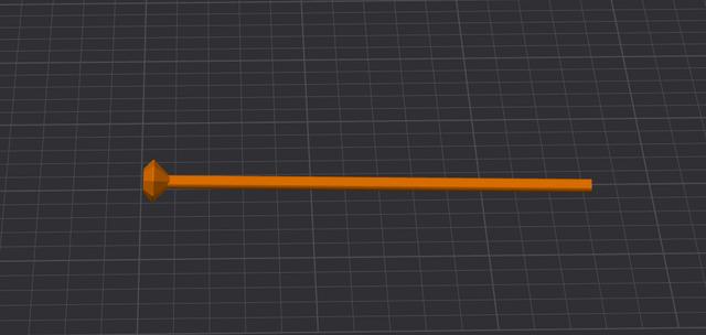 Dummy 13 Wizard's Staff 3D model thumbnail