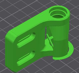 Ender 3 NG v1.2 enclosure rear hinges modified for 10mm panels 3D model thumbnail