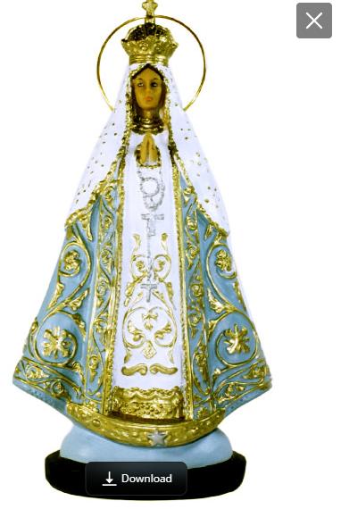 Virgen de Itati 3D model thumbnail