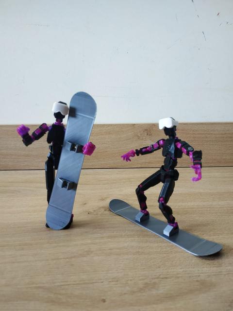 Dummy 13 Snowboard 3D model thumbnail