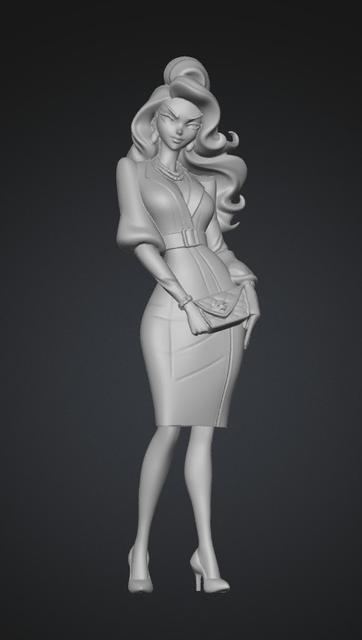 Elegance in White 3D model thumbnail