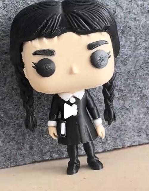 Wednesday addams  3D model thumbnail
