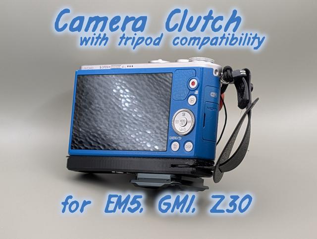 Small Camera Clutch Straps (EM5, GM1, Z30) 3D model thumbnail