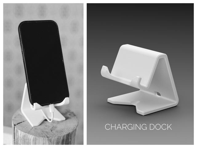 iPhone charging dock 3D model thumbnail