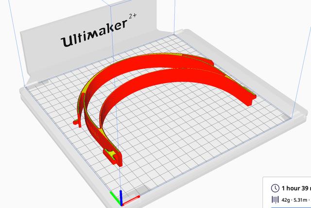 Correct STL for Prusa Shield RC3 3D model thumbnail