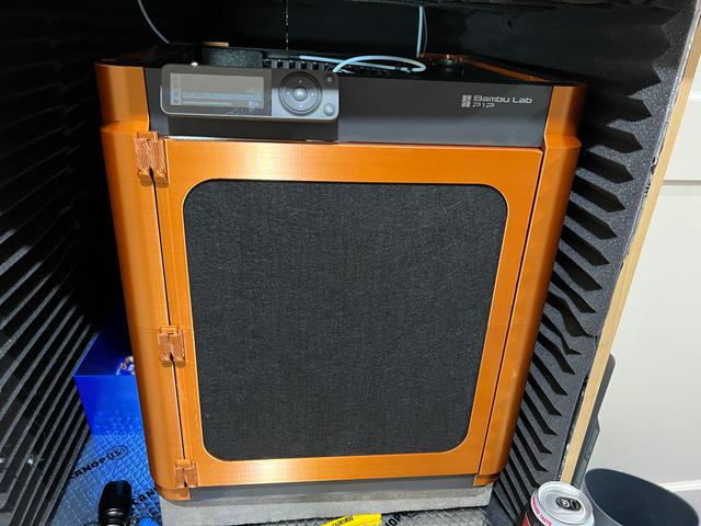 Alternative door for Anti-Sound P1P Enclosure 3D model thumbnail