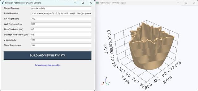 Equation-Driven Pots 3D model thumbnail