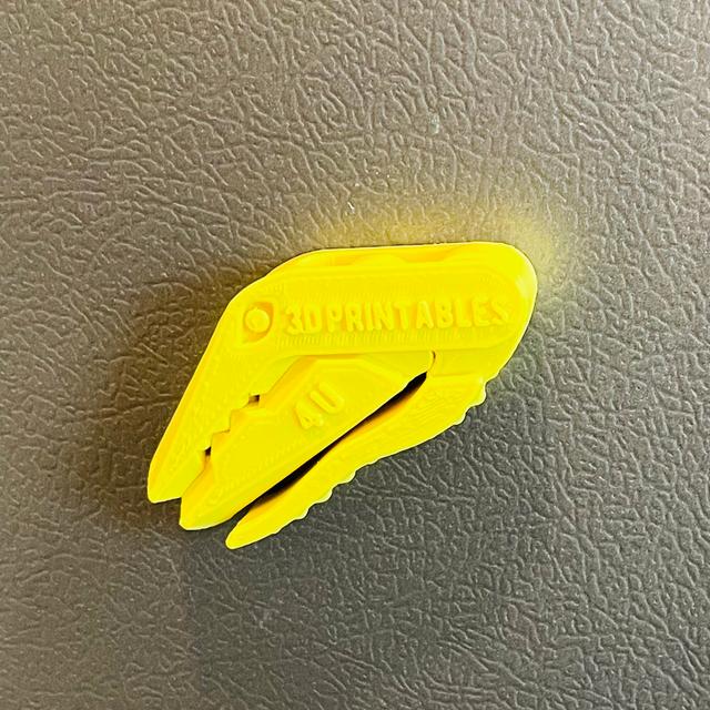 Dino Chip Clip with internal magnets 3D model thumbnail