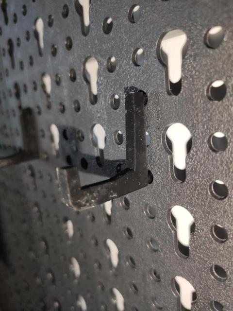 Pegboard hook (Longer and stronger) [remix] 3D model thumbnail