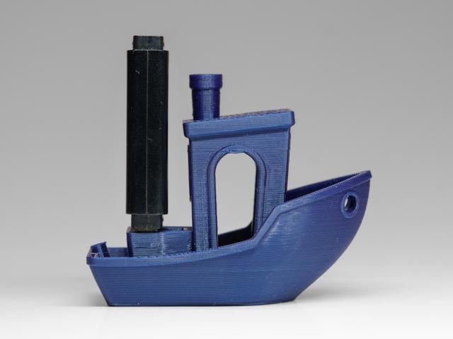 USB Benchy (Flash Drive Holder) 3D model thumbnail