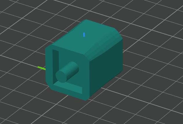 Small Tape Dispenser Spool 3D model thumbnail